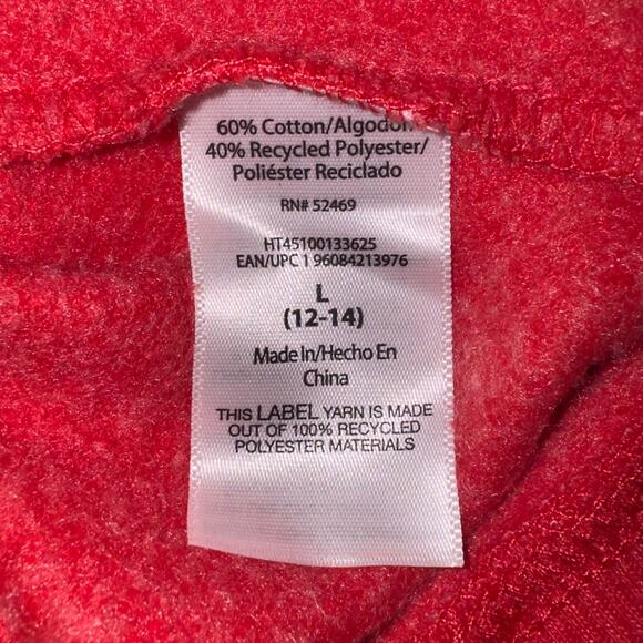 Holiday Time Red Farm Fresh Christmas Trees Sweatshirt - Size Large (12-14) - Picture 5 of 5